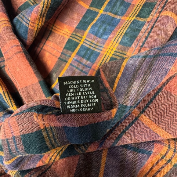 BKE Men's Plaid Shirt - Red and Blue - Picture 7 of 10